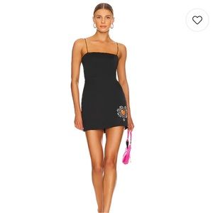 Superdown Cait Heart Cut Out Dress in Black